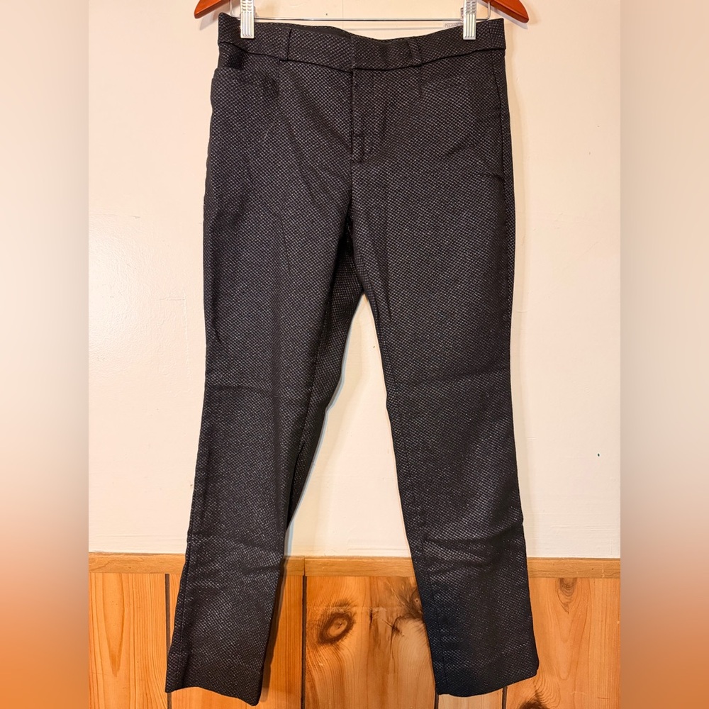 Banana Republic Black Textured Dress Pants